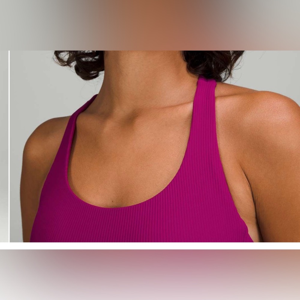 Lululemon Energy Longline Bra Ribbed Luxtreme *Medium Support B/C Cups BNWT